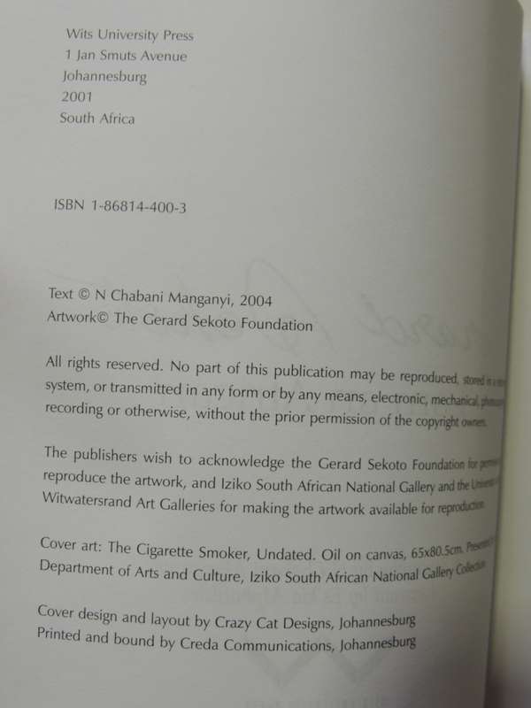 Gerard Sekoto `I Am an African` - N. Chabani Manganyi