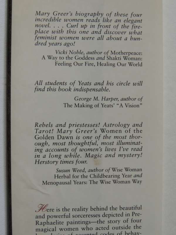 Women of the Golden Dawn: Rebels and Priestesses,Maud Gonne, Moina Mathers, Horniman - Mary K. Greer