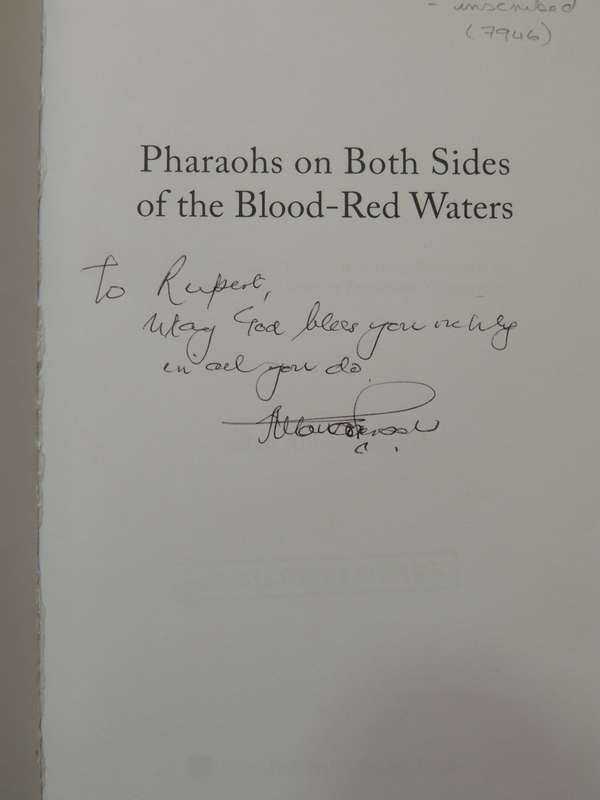 Pharaohs On Both Sides Of The Blood-Red Waters - (Inscribed) - Allan Aubrey Boesak