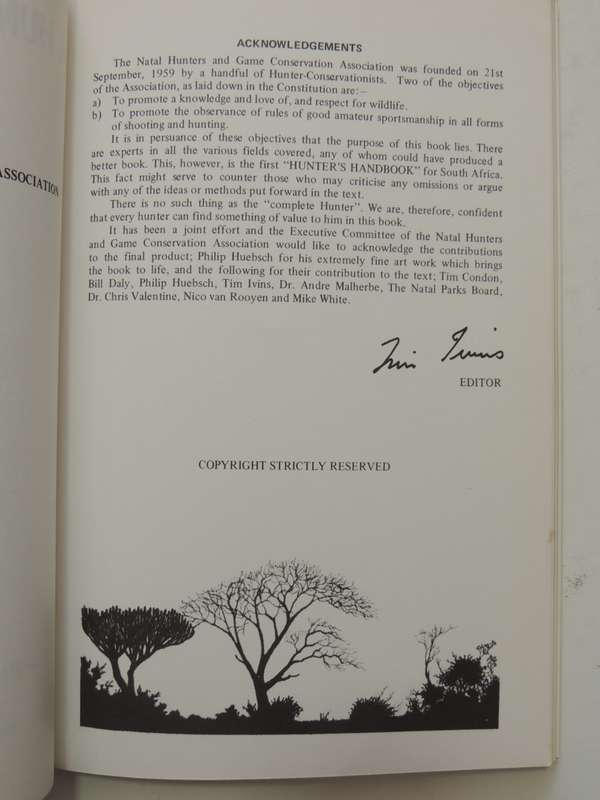 A Hunter`s Handbook- ed Tim Ivins