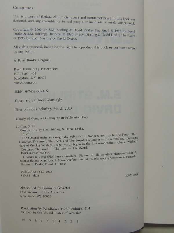 The General Series,Warlord  & Conqueror (Both Omnibus Editions) - SM Stirling & David Drake