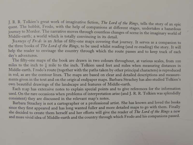 Journeys of Frodo - An Atlas of J.R.R. Tolkien`s The Lord of the Rings - Barbara Strachey