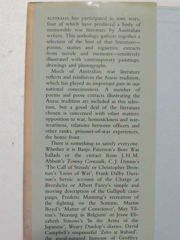 The Australian Experience Of War - Illustrated Stories & Verse  John Laird
