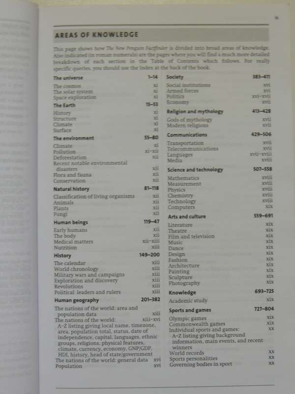 The New Penguin Fact Finder - Ed David Crystl  2003
