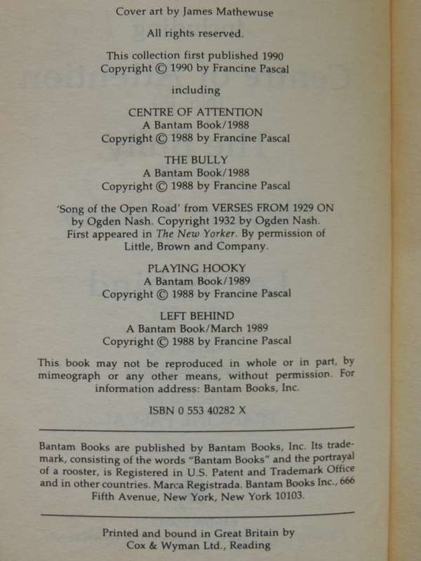 Sweet Valley Twins - Collection 4 Books In One  - Francine Pascals