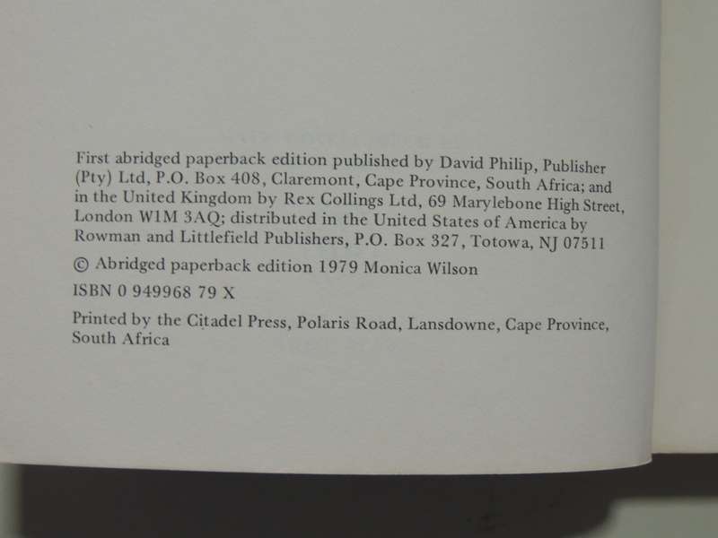 Reaction To Conquest, Effects Of Contact With Europeans On The Pondo Of South Africa - Monica Hunter