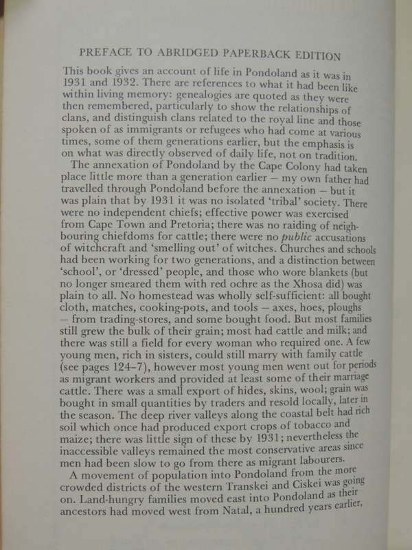 Reaction To Conquest, Effects Of Contact With Europeans On The Pondo Of South Africa - Monica Hunter