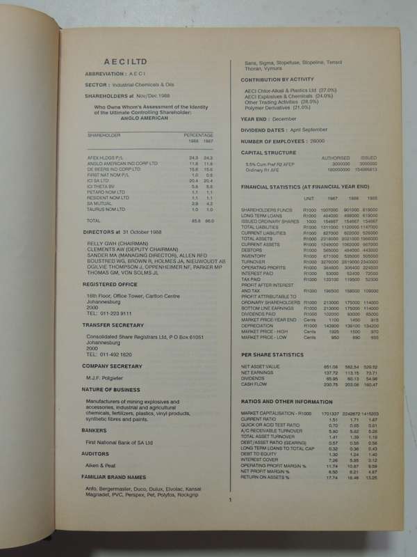 McGregors Who Owns Whom - 9th Edition 1989 -  Robin McGregor