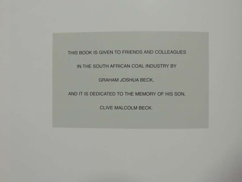 Richards Bay Coal Terminal - A History From 1976-2001- Brian Johnson Barker