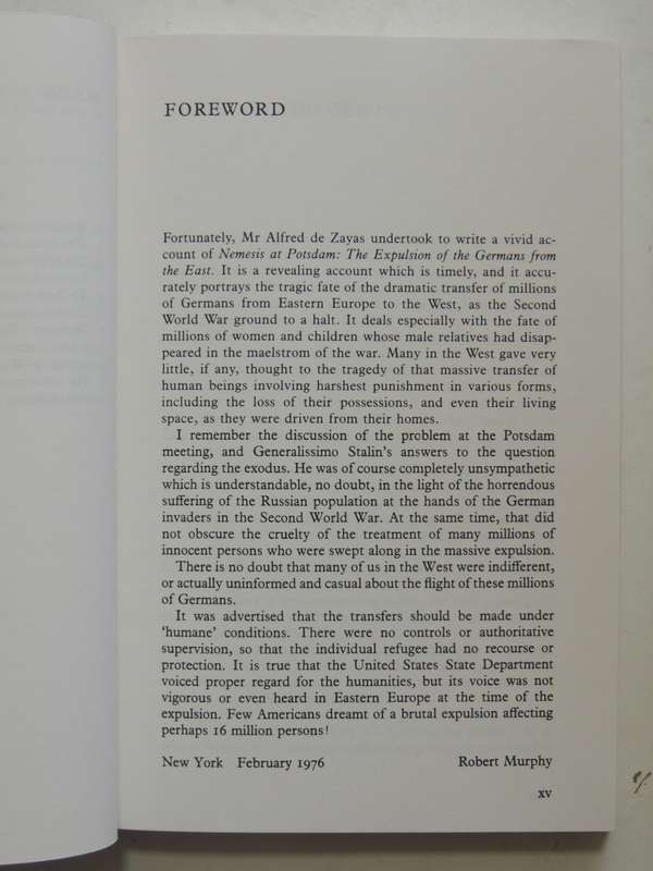 Nemesis At Potsdam - The Explusion Of The Germans From The East - Alfred M. de Zayas