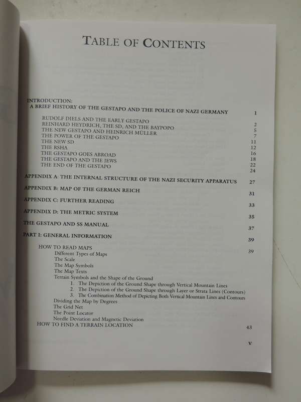 The Gestapo And SS Manual (Scarce)  Carl Hammer