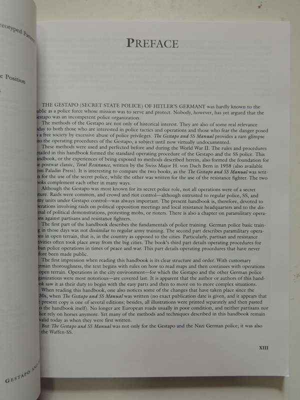 The Gestapo And SS Manual (Scarce)  Carl Hammer