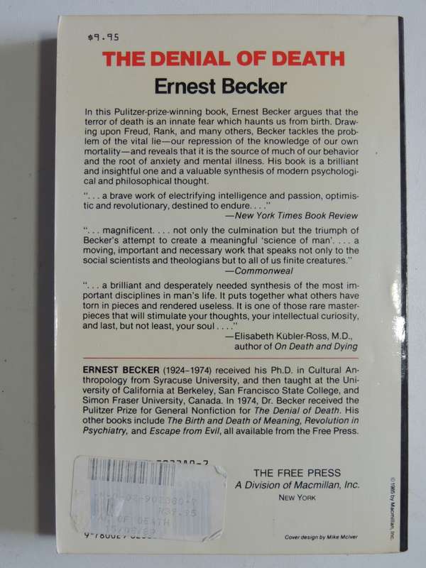 The Denial Of Death - Ernest Becker