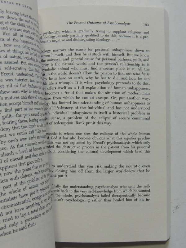 The Denial Of Death - Ernest Becker
