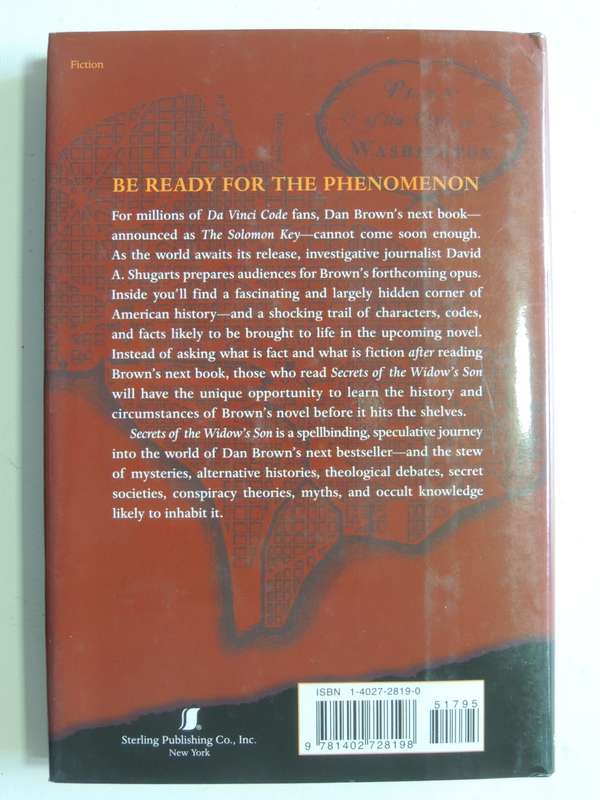 Secrets Of The Widow`s Son - The Mysteries Surrounding The Sequal To The Da Vinci Code - David Shug