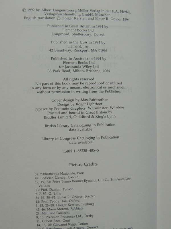 The Jesus Conspiracy - The Turin Shroud & The Truth About The Resurrection- Holger Kersten, E Gruber