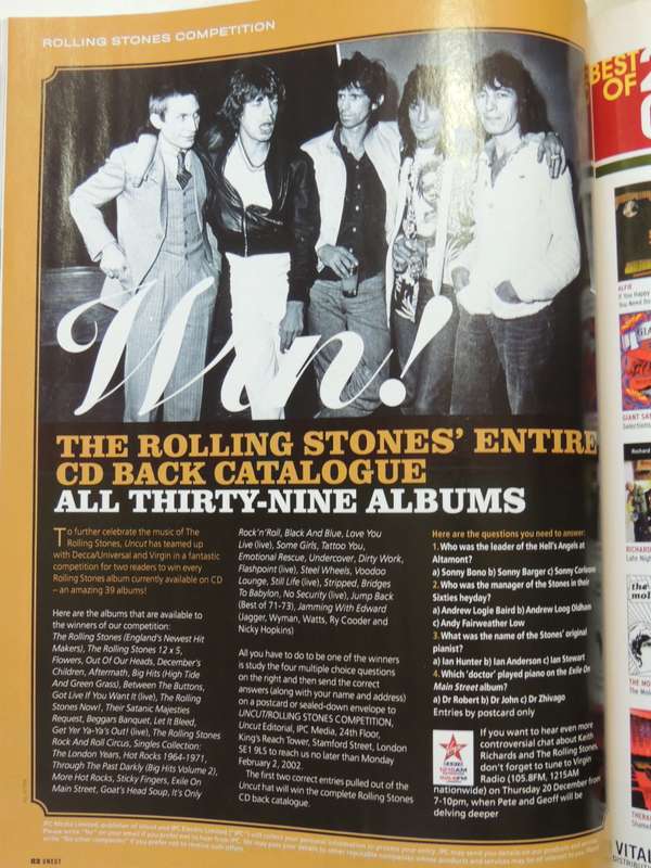 Uncut Special Collector`s Edition - The Stones 1962-2002Magazine
