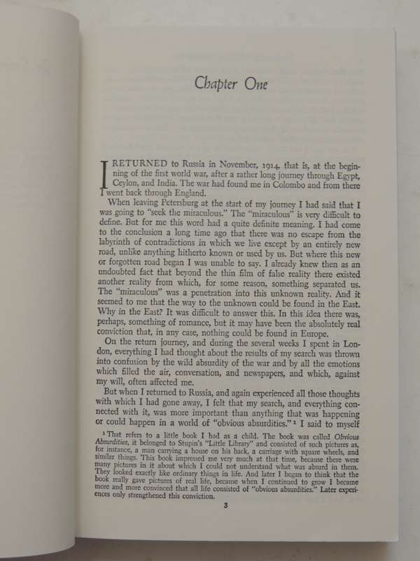 In Search of the Miraculous- - P. D. Ouspensky