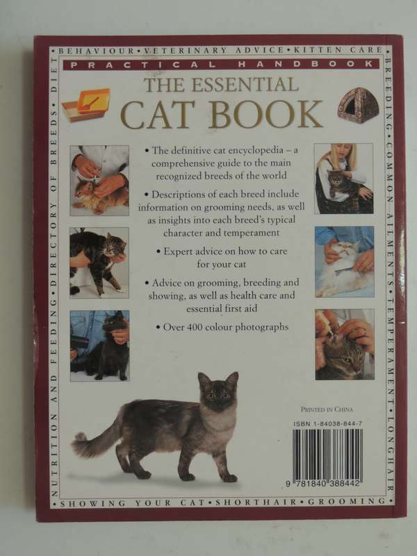 The Essential Cat Book, Practical Handbook - Paddy Cutts