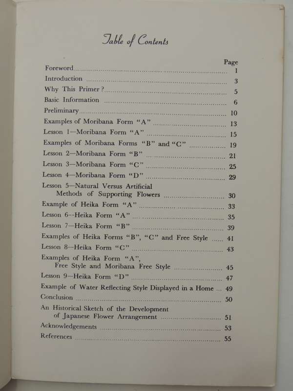 Japanese Flower Arrangement in a Nutshell, A Primer - Ellen Gordon Allen    Pub 1970
