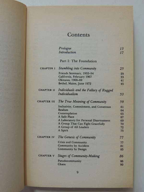 The Different Drum, The Creation of True Community, The First Step to World Peace - M Scott Peck
