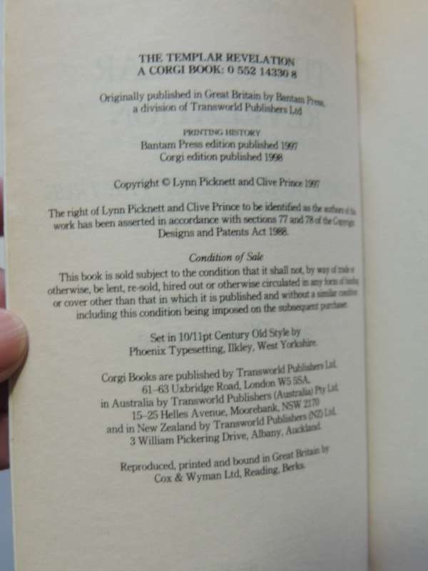 The Templer Revelation, Secret Guardians Of The True Identity Of Christ - Lynn Picknett, Clive Princ