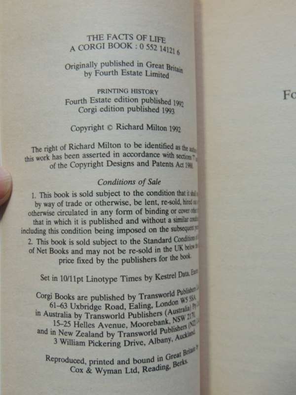 The Facts Of Life - Shattering The Myths Of Darwinism - Richard Milton
