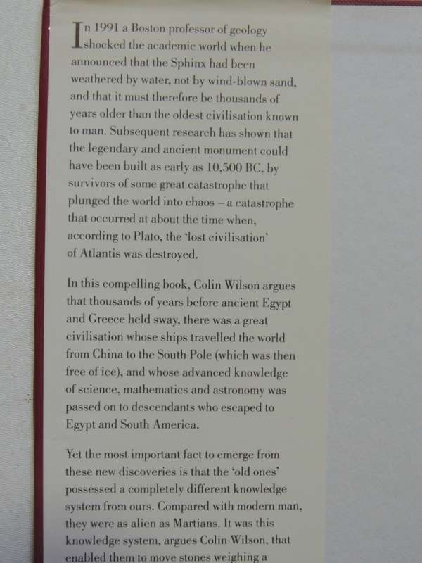 From Atlantis To The Sphinx, Recovering The Lost Wisdom Of The Ancient World - Colin Wilson