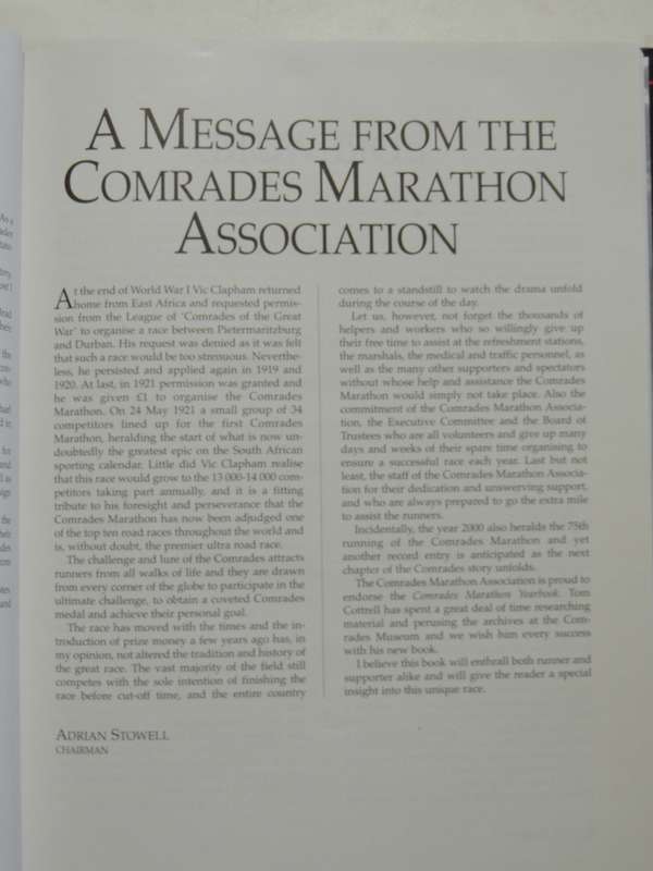 Comrades Marathon Yearbook - Tom Cottrell, Ian Laxton & Larry Lombard