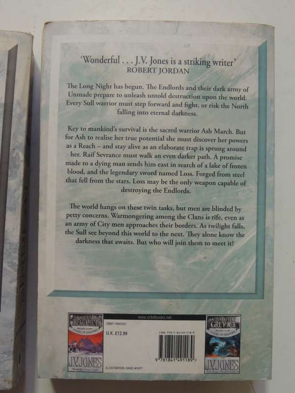 The Sword Of Shadows Trilogy, Cavern Of Black Ice, Fortress Of Grey Ice, Sword From Red...- JV Jones