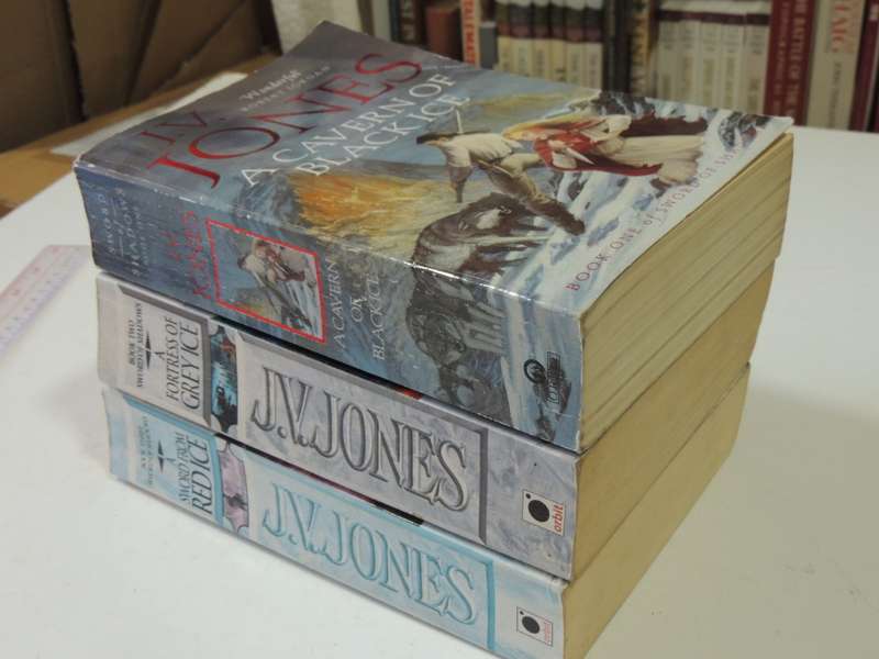 The Sword Of Shadows Trilogy, Cavern Of Black Ice, Fortress Of Grey Ice, Sword From Red...- JV Jones