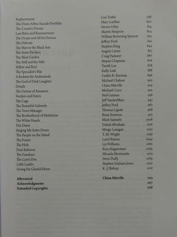 The Weird - A Compendium Of Strange And Dark Stories - ed Ann & Jeff Vandermeer