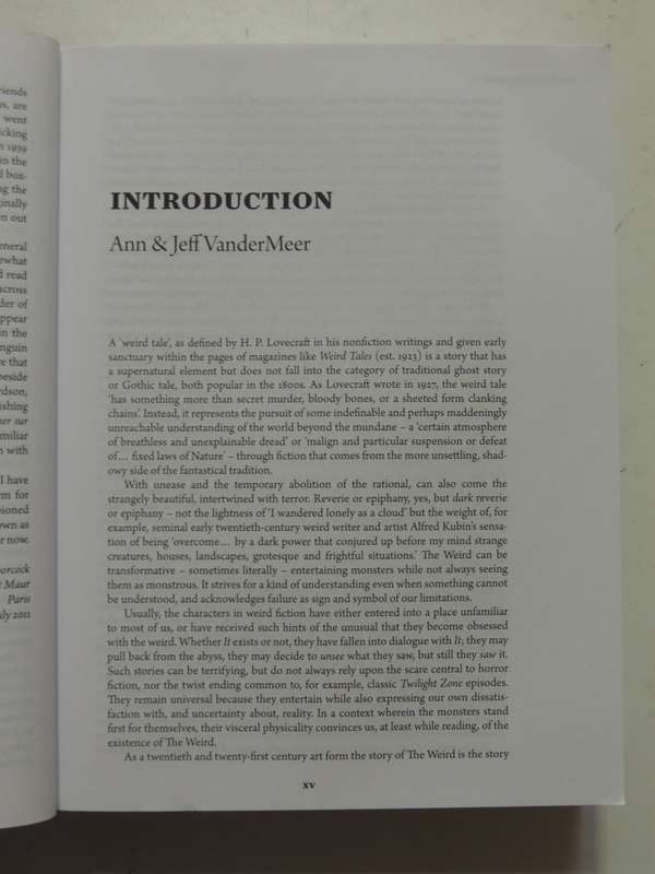 The Weird - A Compendium Of Strange And Dark Stories - ed Ann & Jeff Vandermeer