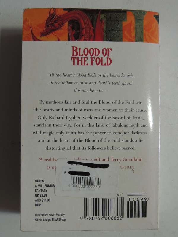 Blood Of The Fold - Sword Of Truth Book 3 - Terry Goodkind