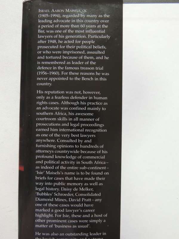 A Life At Law - The Memoirs Of IA Maisels, QC - Isie Maisels