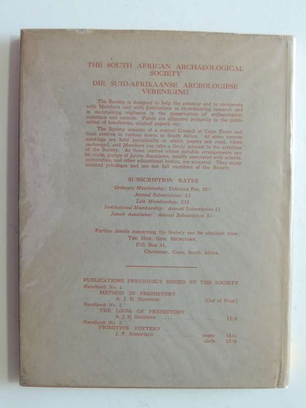 The Stone Age Cultures Of Northern Rhodesia - JD Clark