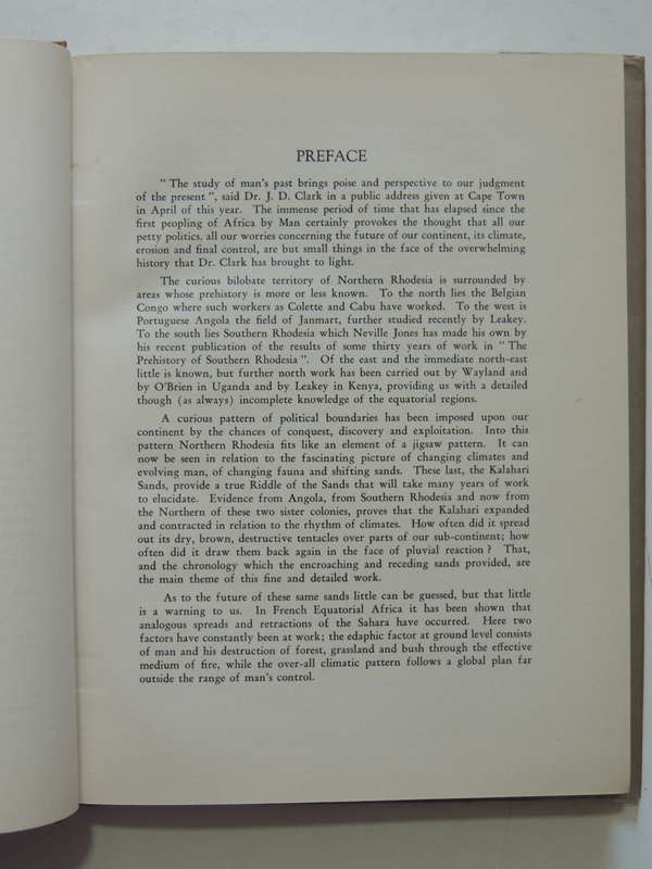 The Stone Age Cultures Of Northern Rhodesia - JD Clark
