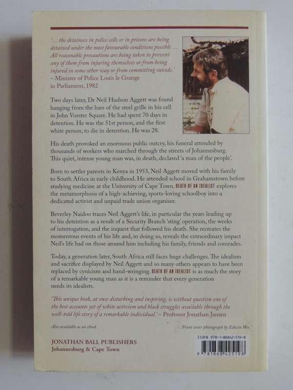 Death Of An Idealist - In Search Of Neil Aggett - Beverley Naidoo