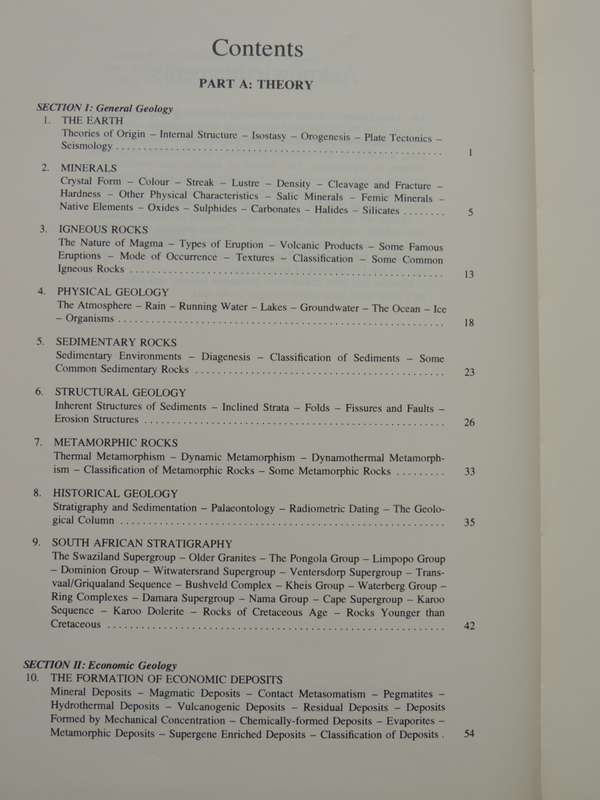 South African Geology For Mining, Metallurgical, Hydrological And Civil Engineering - Jos Lurie