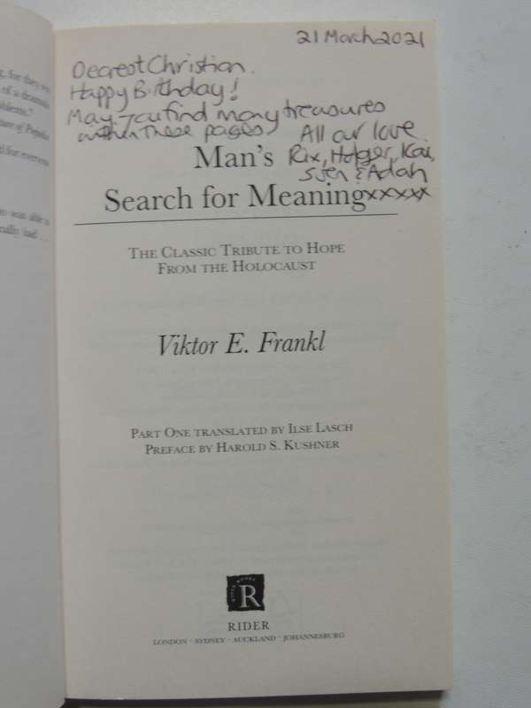 Man`s search For Meaning - Victor E. Frankl