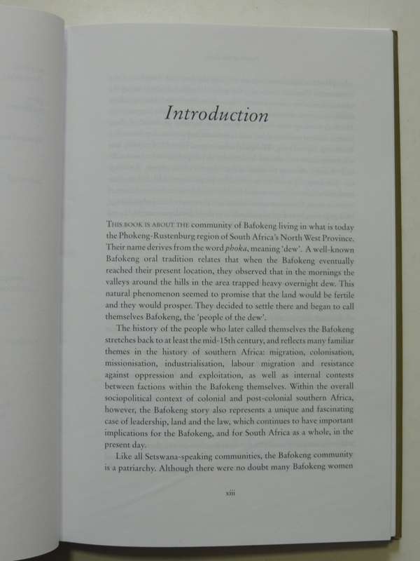 People Of The Dew, History Of The Bafokeng Of Phokeng-Rustenburg Region...- Bernard Mbenga, A Manson