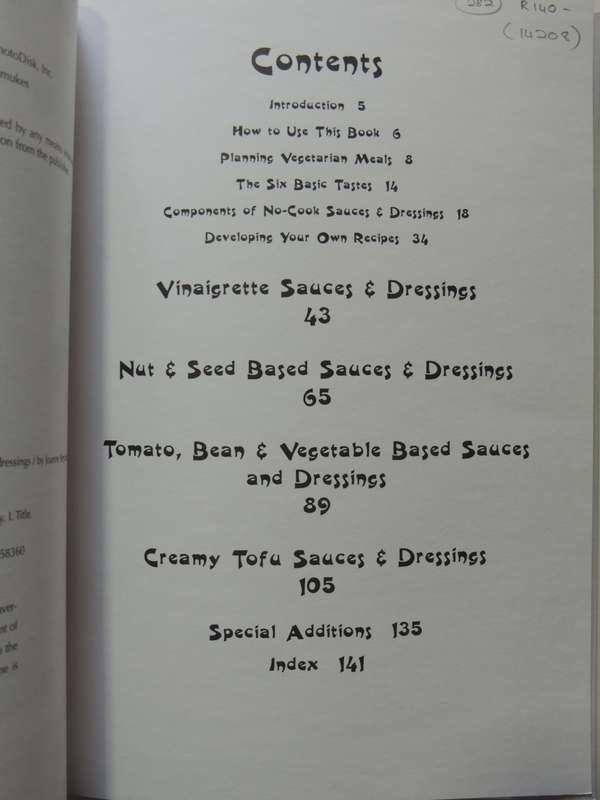 The Saucy Vegetarian - Quick & Healthful No-Cook Sauces & Dressings - Joanne Stepanaik