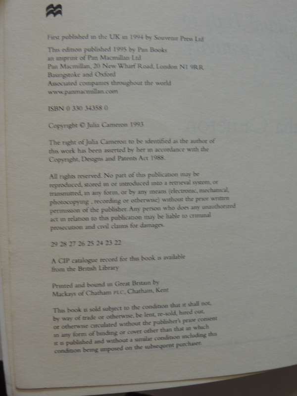 The Artist`s Way, A Course in Discovering & Recovering your Creative Self - Julia Cameron