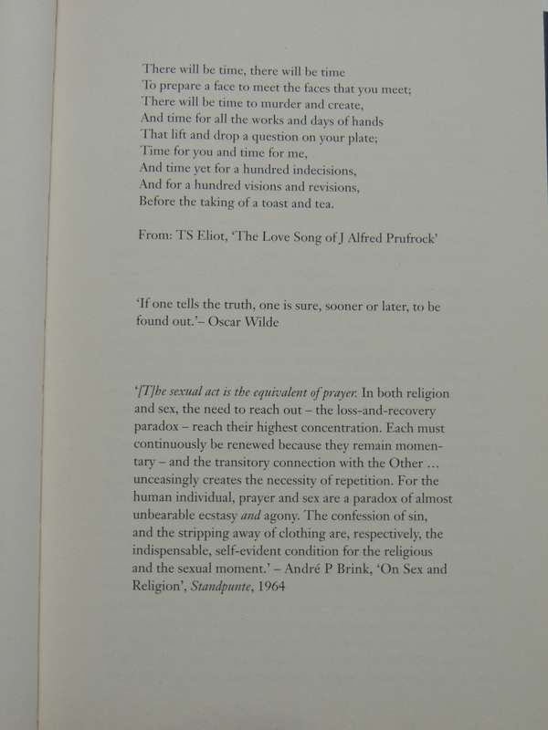 The Love Song Of Andre Brink  - A Biography  - Leon De Kock
