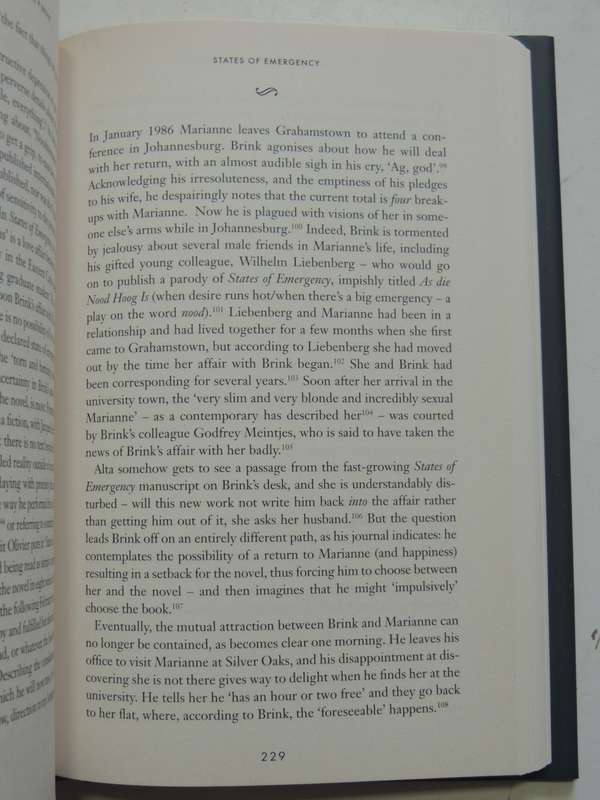The Love Song Of Andre Brink  - A Biography  - Leon De Kock