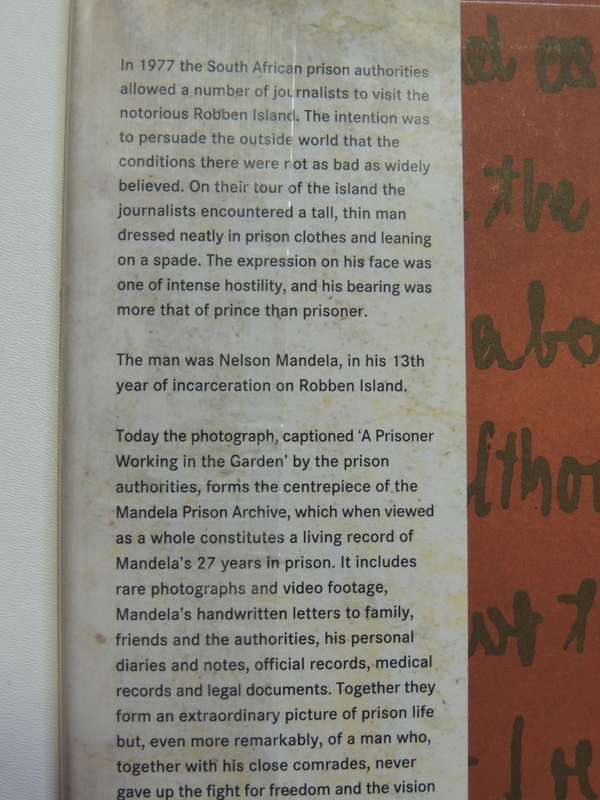 A Prisoner In The Garden - Opening Nelson Mandela`s Prison Archive (1st Edition 2005)