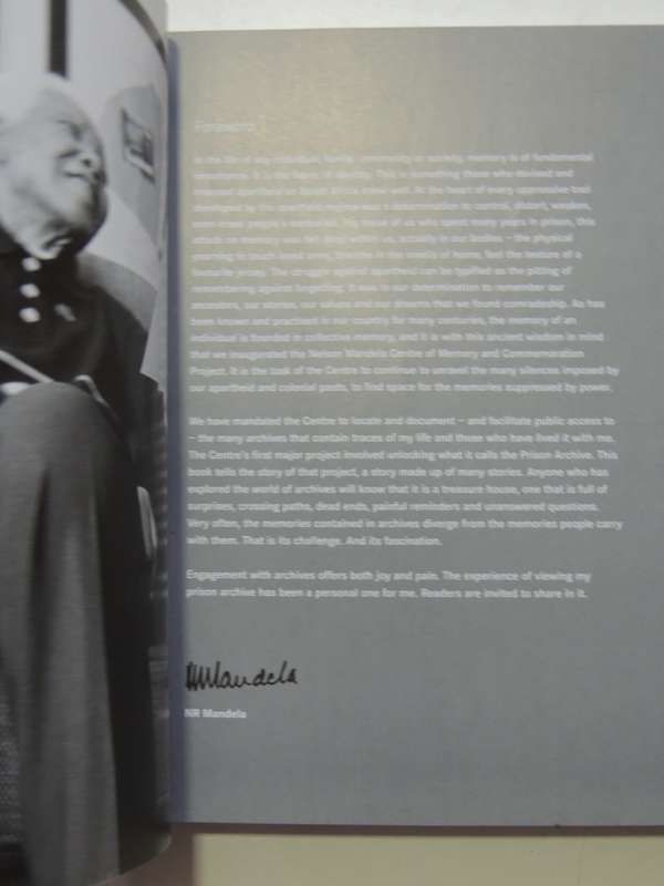 A Prisoner In The Garden - Opening Nelson Mandela`s Prison Archive  (1st Paperback Edition 2013)