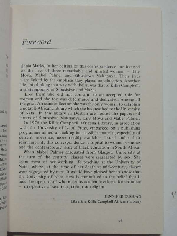 Not Either An Experimental Doll - The Separate Worlds Of Three South African Women - ed. Shula Marks