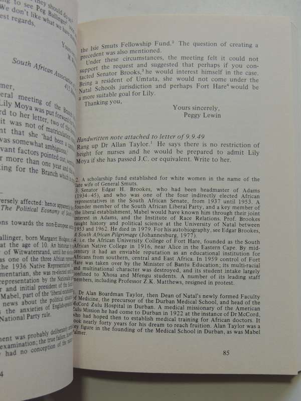 Not Either An Experimental Doll - The Separate Worlds Of Three South African Women - ed. Shula Marks