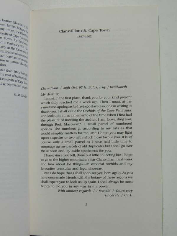 Dear Dr Bolus,Letters From Clanwilliam, London,NY &The Continent Written..Medica...-C Louis Leipoldt